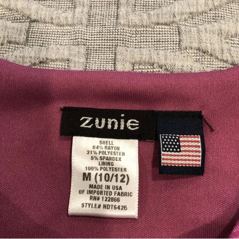 Zunie M (10/12) Pink Striped Twirl Skater Dress